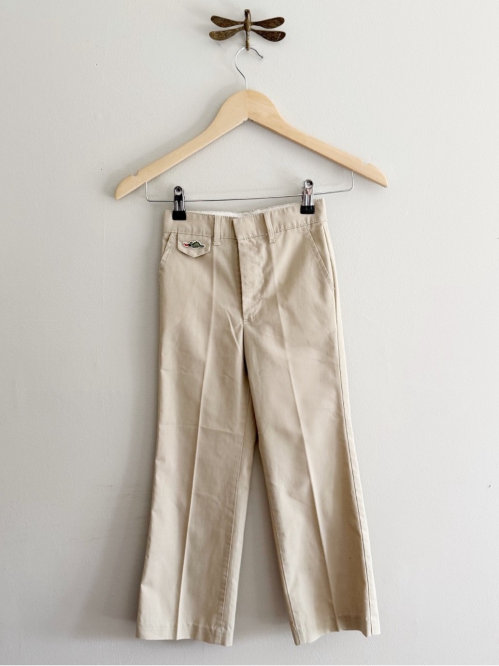 Vintage Sears Tan Boys High Waisted Pants size 6X
